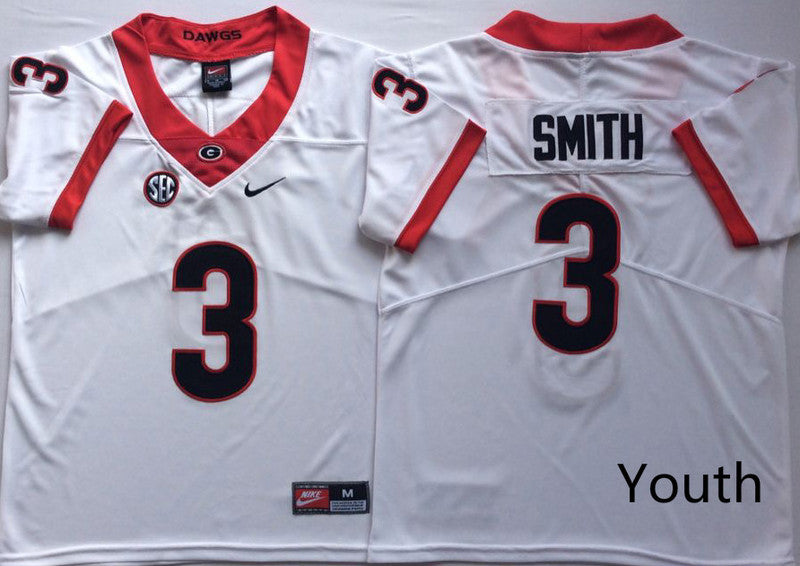 Roquan Smith Georgia Bulldogs white jersey