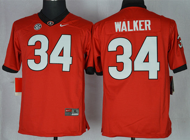 Walker Georgia Bulldogs red jersey