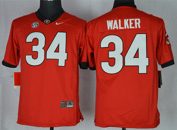 Walker Georgia Bulldogs red jersey