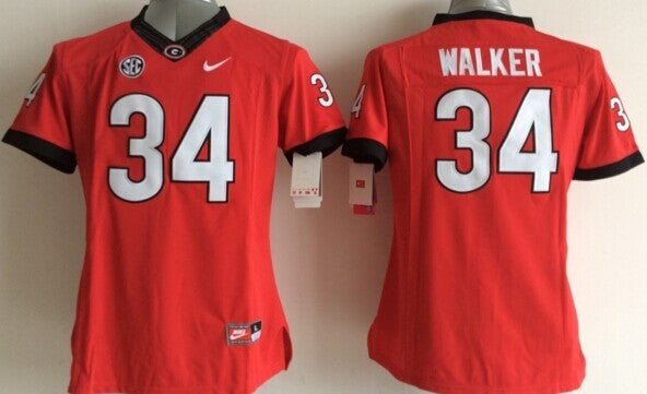 Walker Georgia Bulldogs red jersey