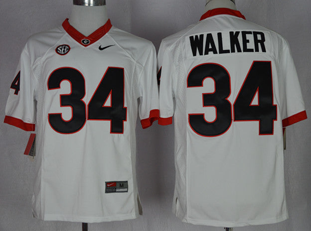 Walker Georgia Bulldogs white jersey