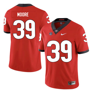 Corey Moore Georgia Bulldogs red jersey