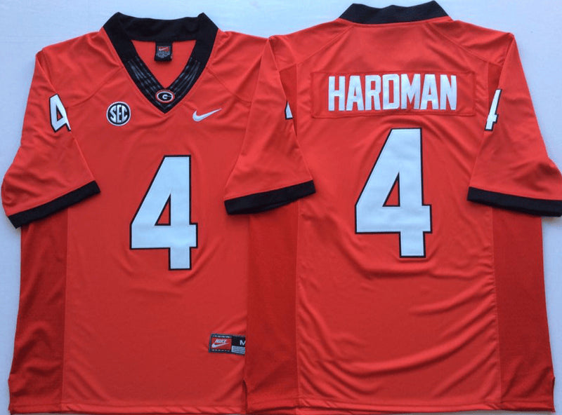Mecole Hardman Georgia Bulldogs red jersey