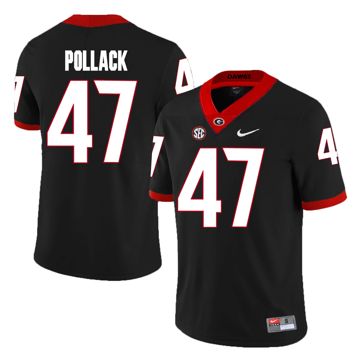 David Pollack Georgia Bulldogs black jersey