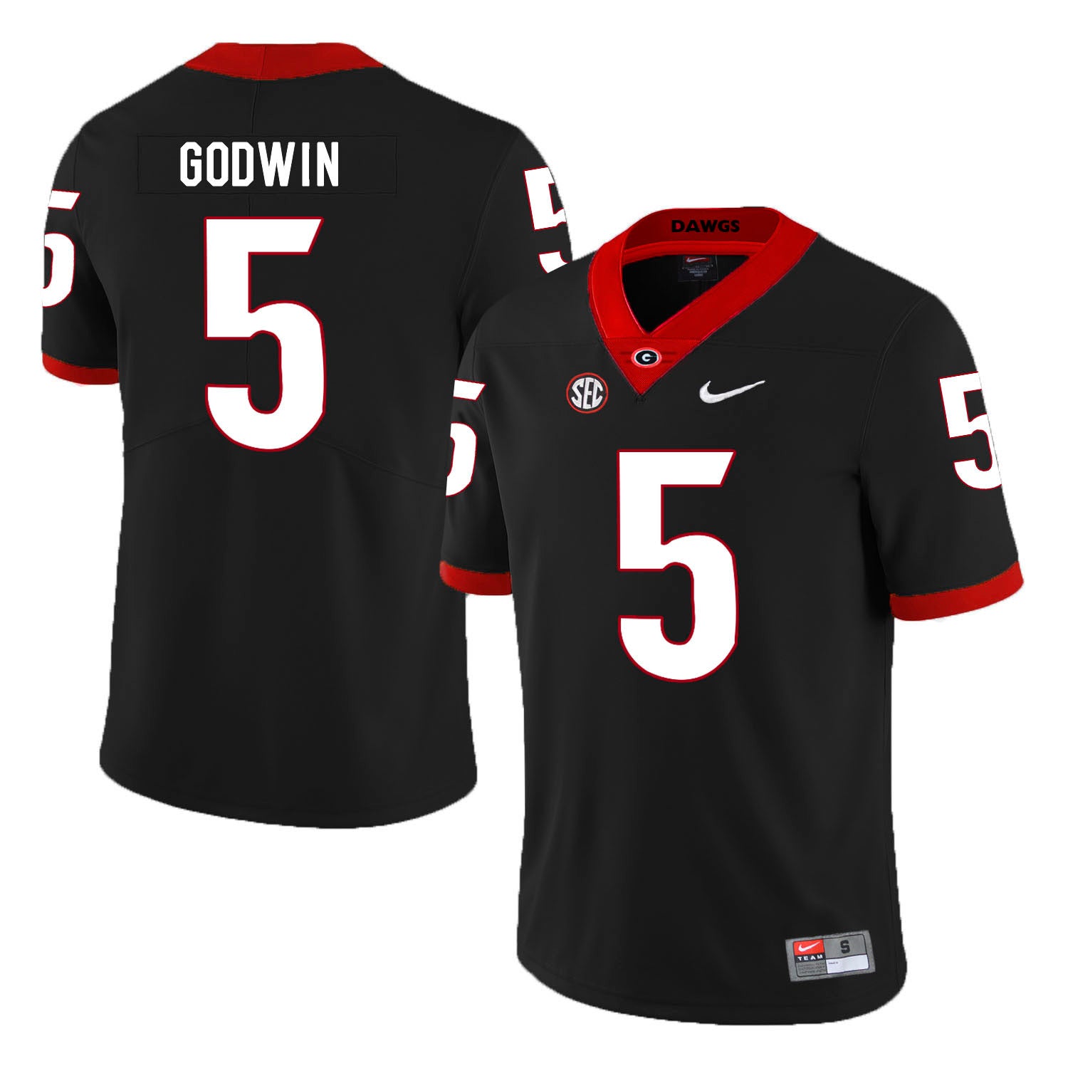 Terry Godwin Georgia Bulldogs black jersey