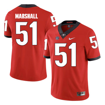 David Marshall Georgia Bulldogs red jersey