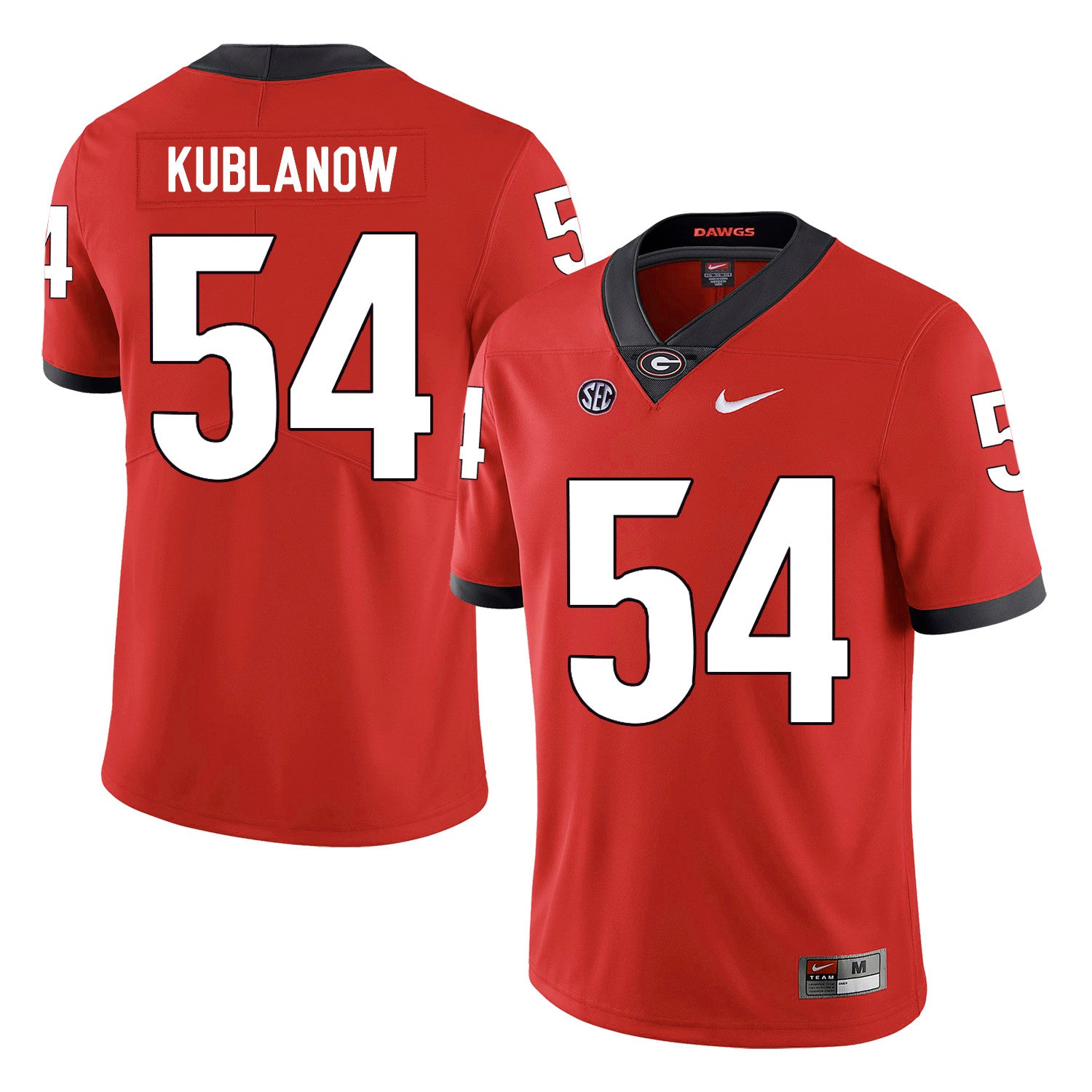 Brandon Kublanow Georgia Bulldogs red jersey