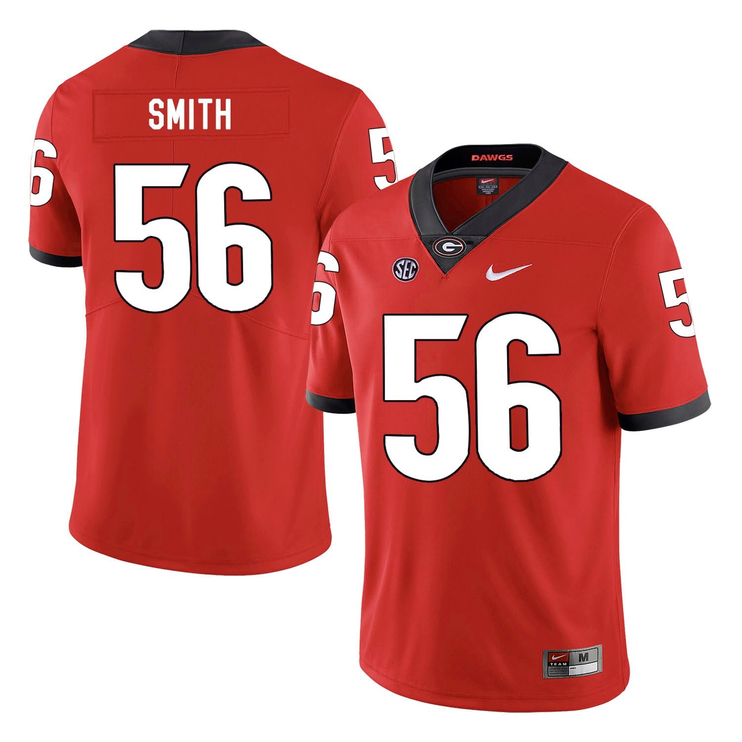 Garrison Smith Georgia Bulldogs red jersey