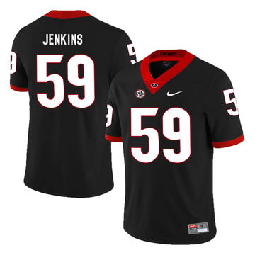 Jordan Jenkins Georgia Bulldogs black jersey