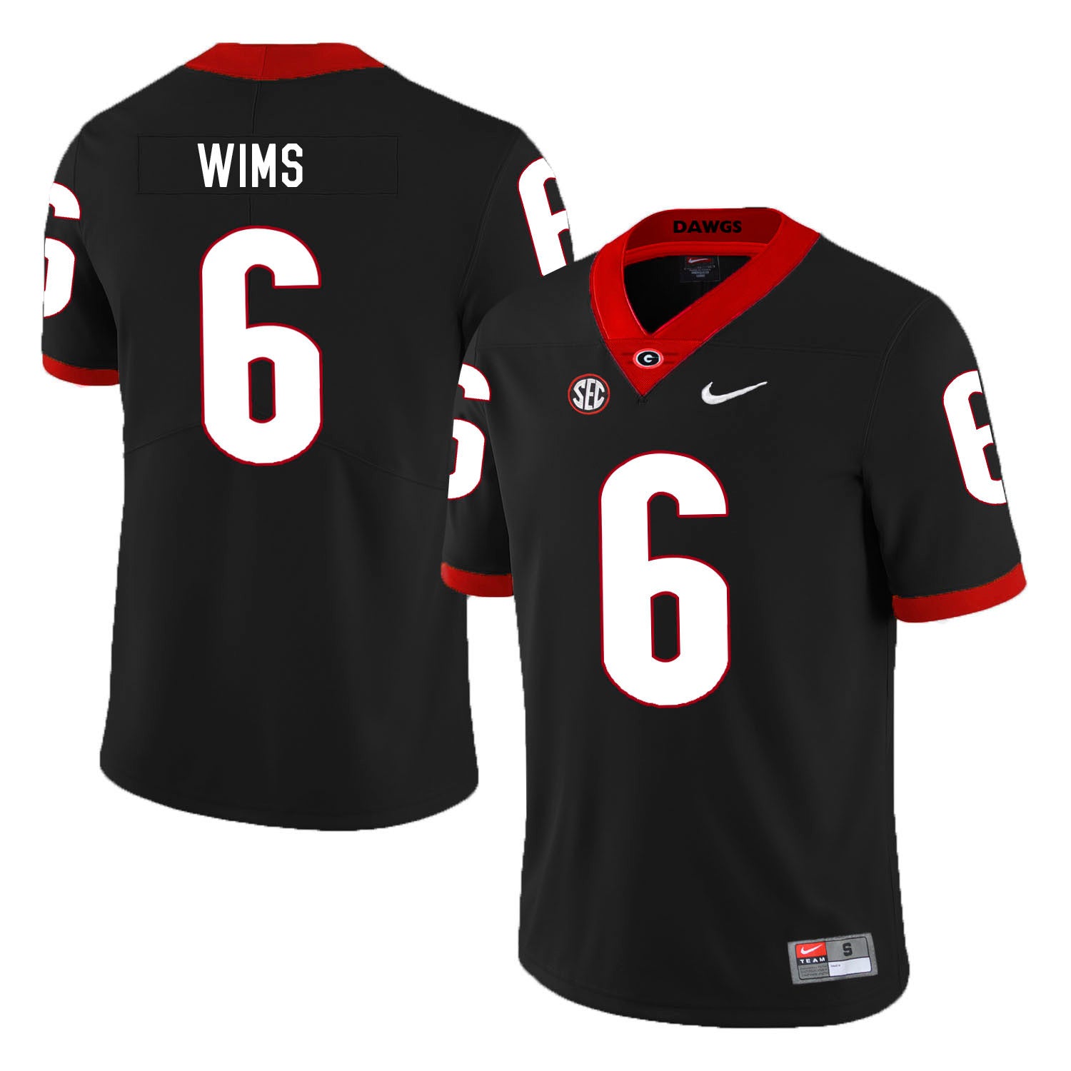 Javon Wims Georgia Bulldogs black jersey