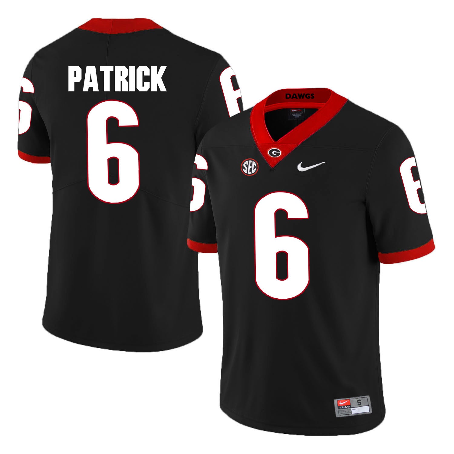 Natrez Patrick Georgia Bulldogs black jersey