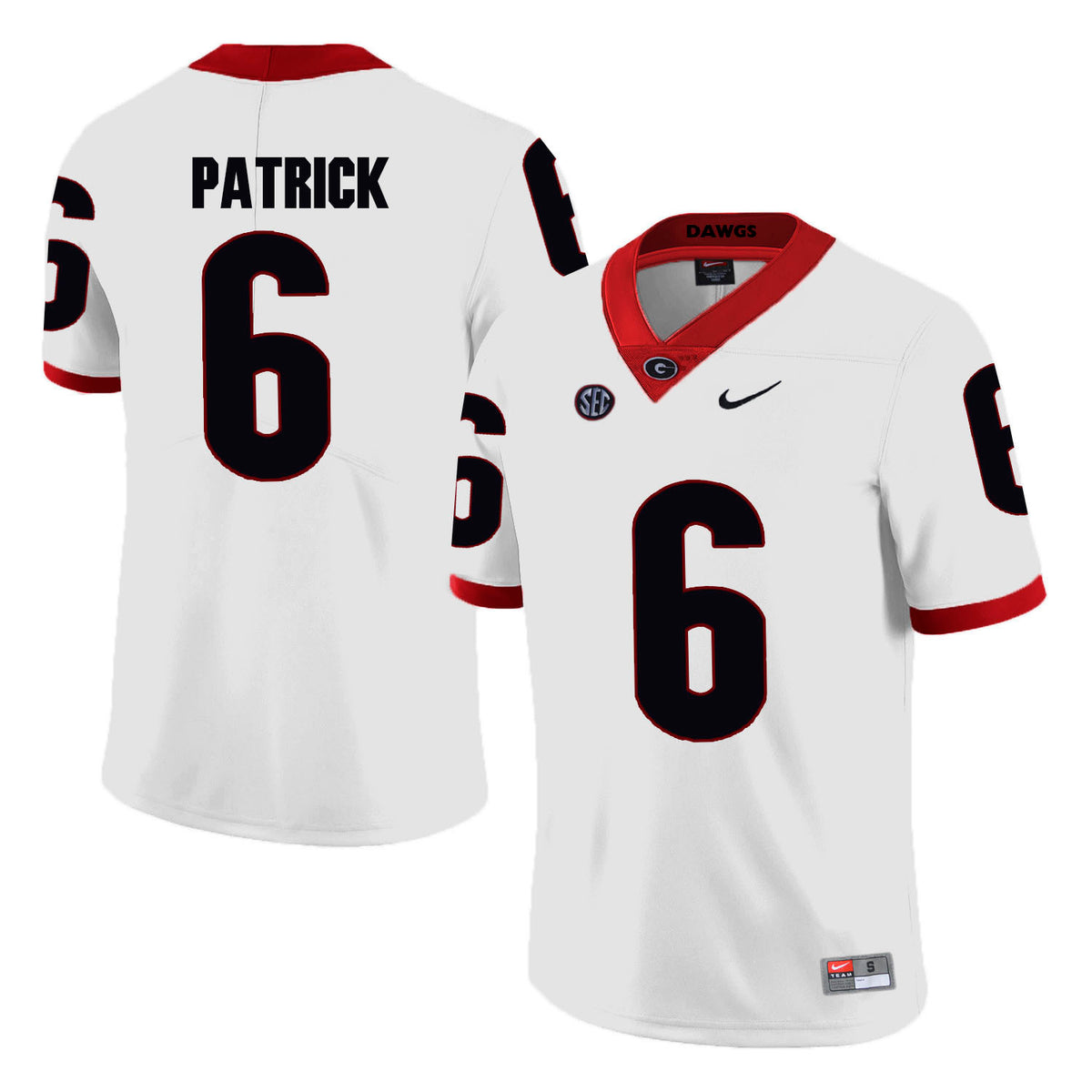 Natrez Patrick Georgia Bulldogs white jersey