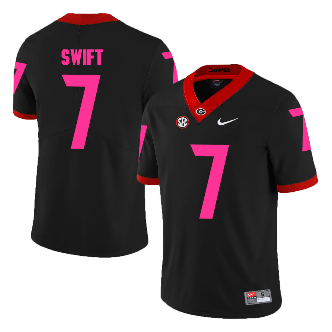 D'Andre Swift Georgia Bulldogs black jersey