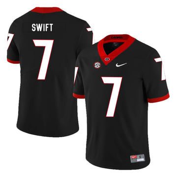 D'Andre Swift Georgia Bulldogs black jersey