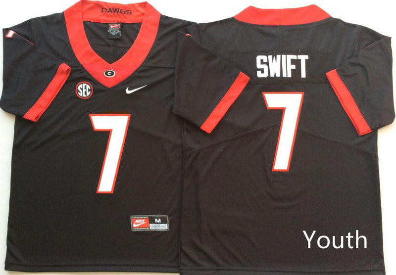D'Andre Swift Georgia Bulldogs black jersey