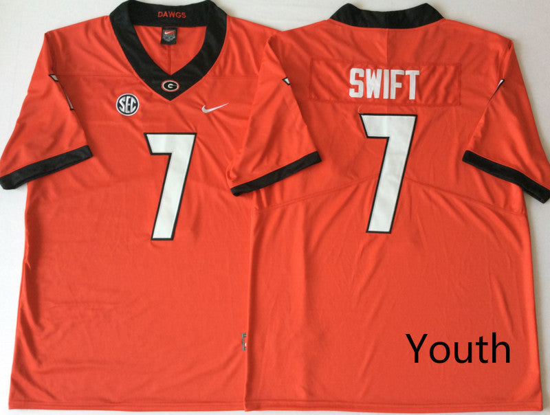 D'Andre Swift Georgia Bulldogs red jersey