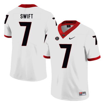 D'Andre Swift Georgia Bulldogs white jersey