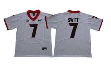 D'Andre Swift Georgia Bulldogs white jersey