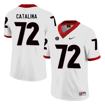 Tyler Catalina Georgia Bulldogs white jersey
