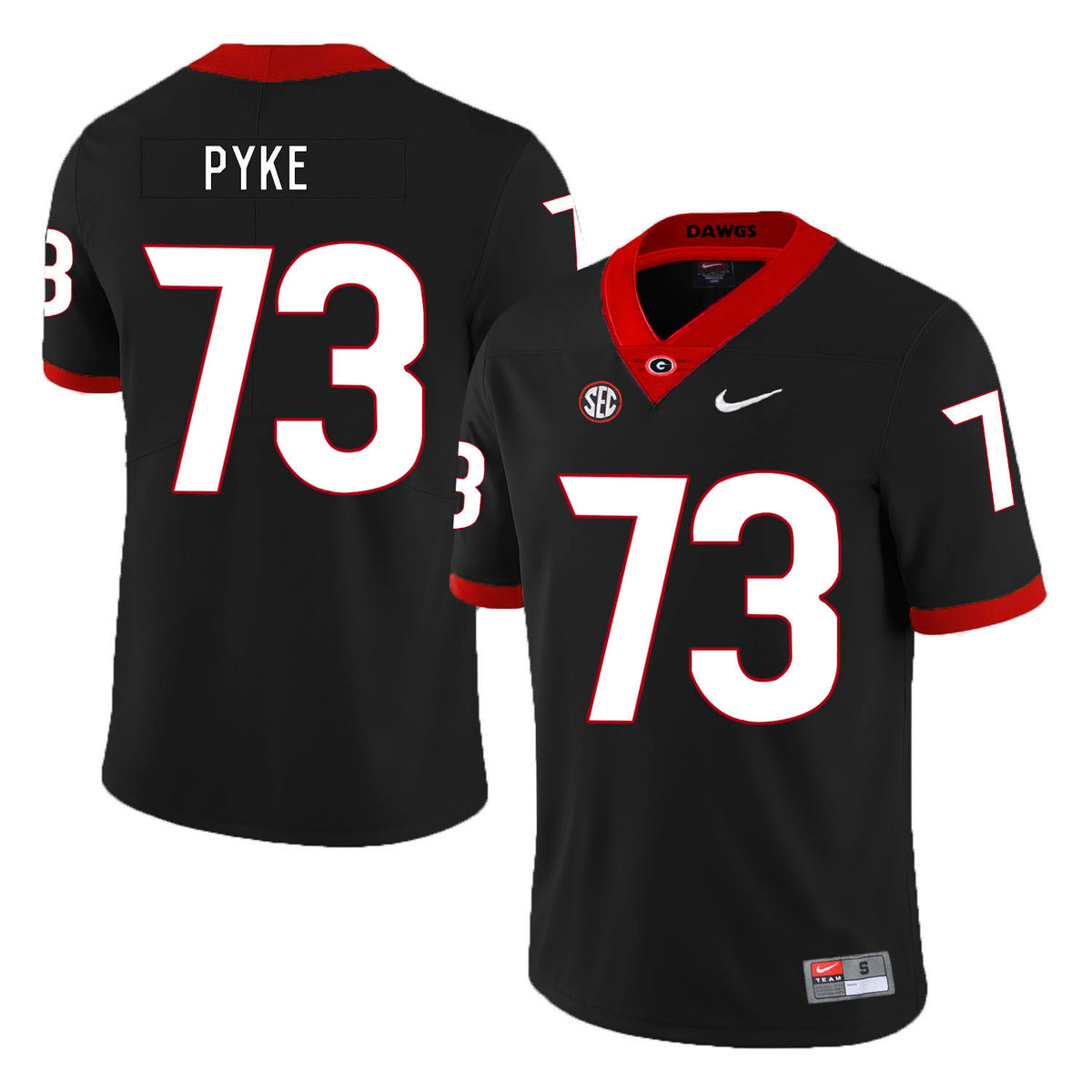 Greg Pyke Georgia Bulldogs black jersey