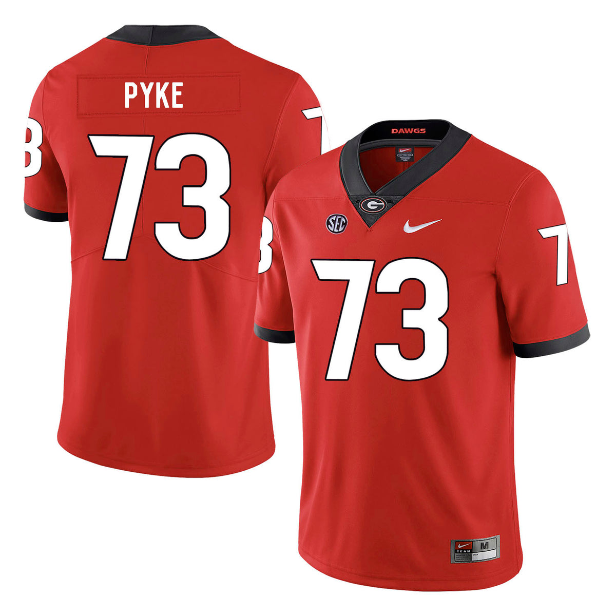 Greg Pyke Georgia Bulldogs red jersey