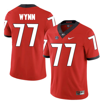 Isaiah Wynn Georgia Bulldogs red jersey