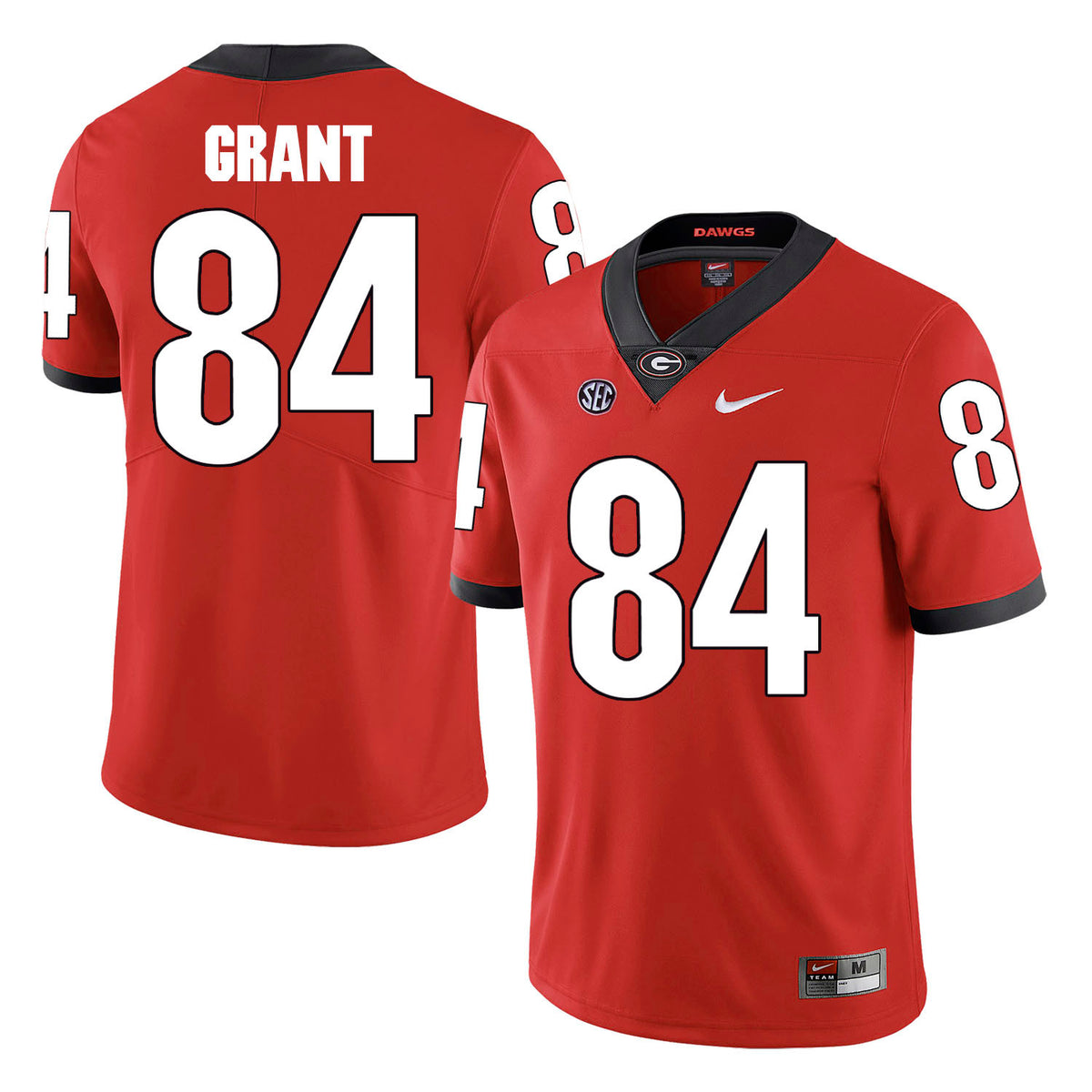Walter Grant Georgia Bulldogs red jersey