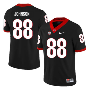 Toby Johnson Georgia Bulldogs black jersey