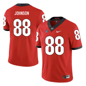Toby Johnson Georgia Bulldogs red jersey