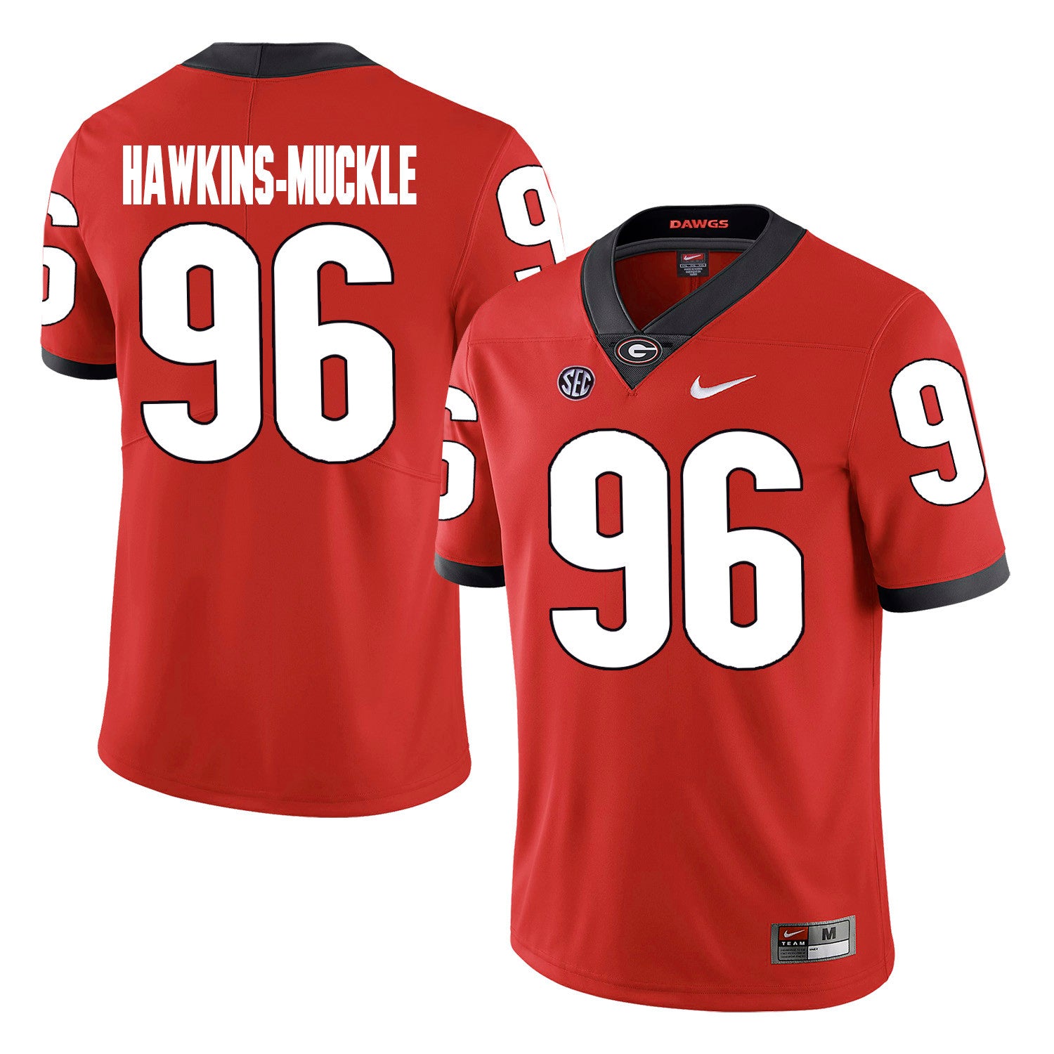 DaQuan Hawkins-Muckle Georgia Bulldogs red jersey