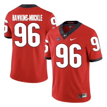 DaQuan Hawkins-Muckle Georgia Bulldogs red jersey