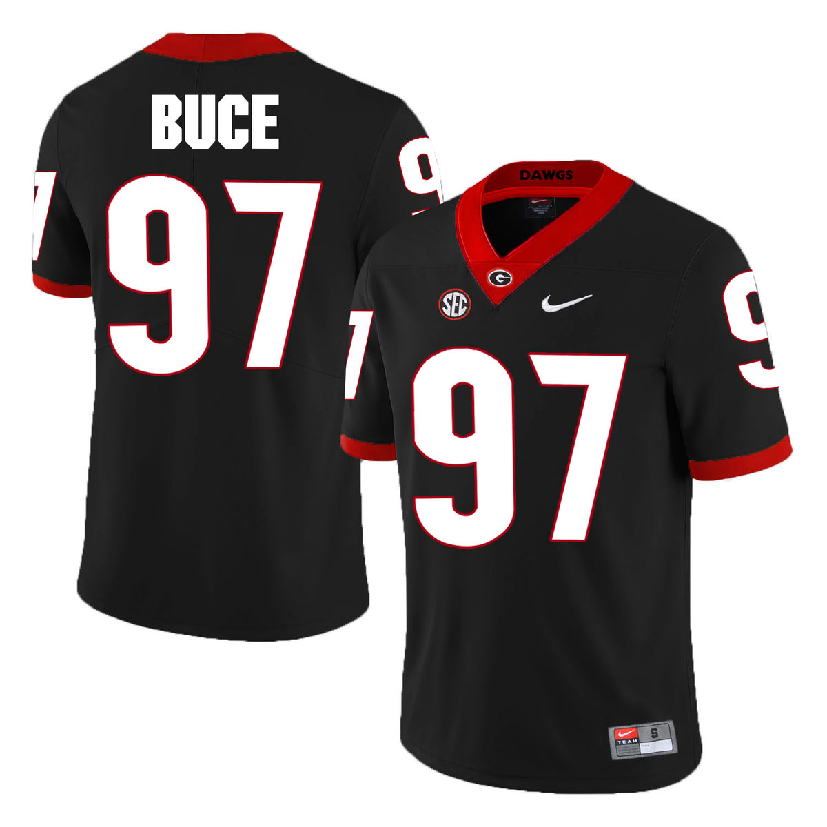 Brooks Buce Georgia Bulldogs black jersey