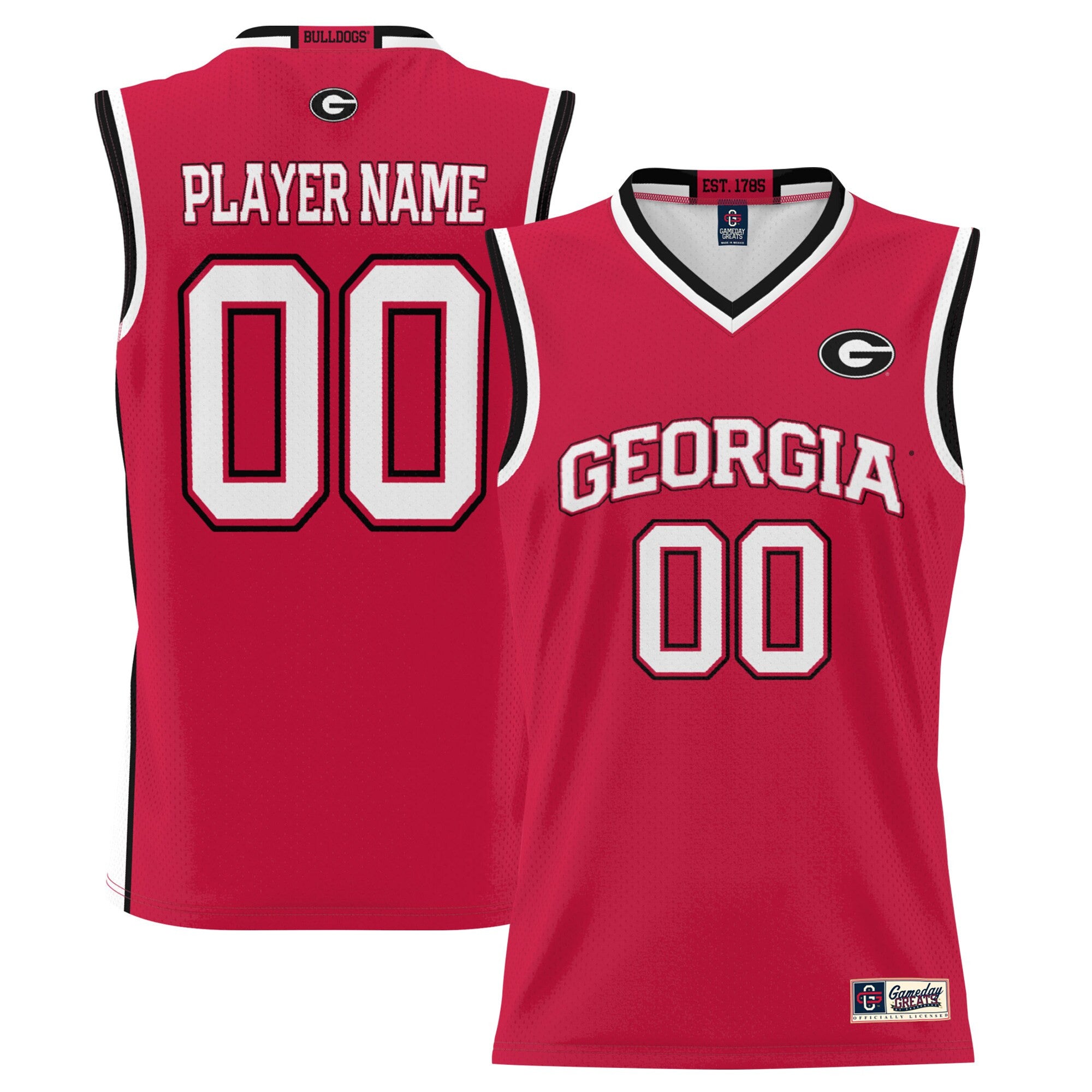 Georgia Bulldogs red jersey