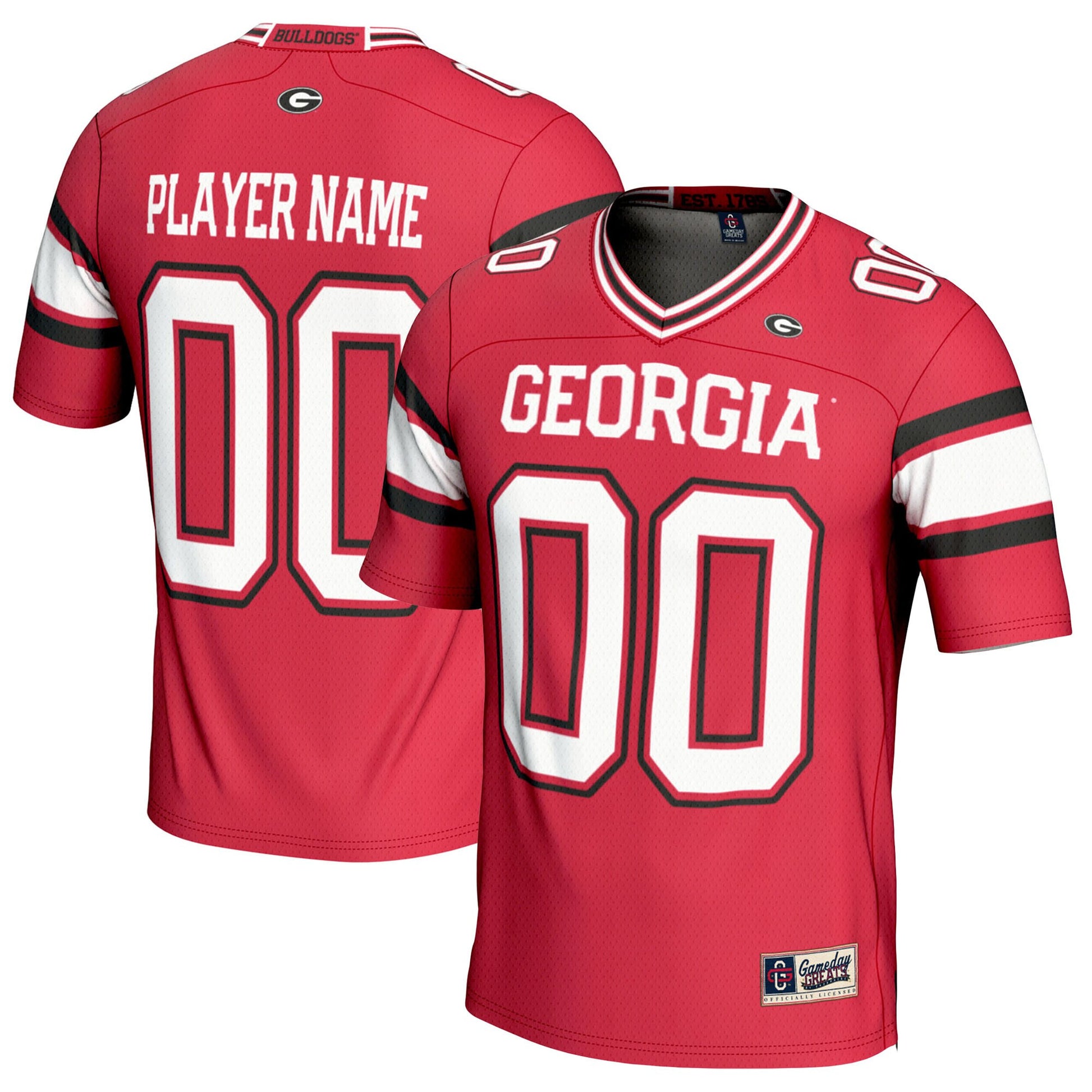 Georgia Bulldogs red jersey