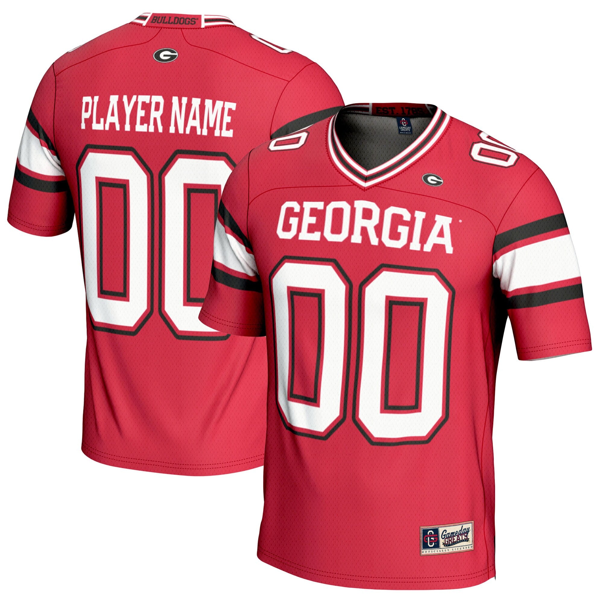 Georgia Bulldogs red jersey