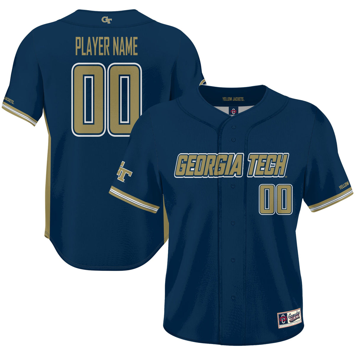 Georgia Tech Yellow Jackets navy jersey