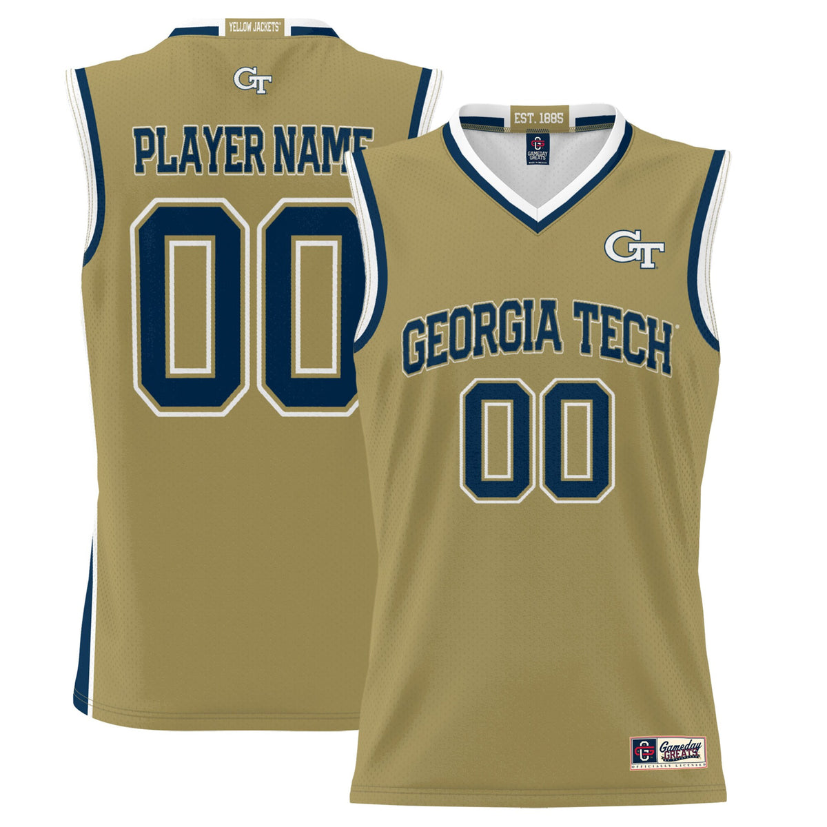 Georgia Tech Yellow Jackets gold jersey