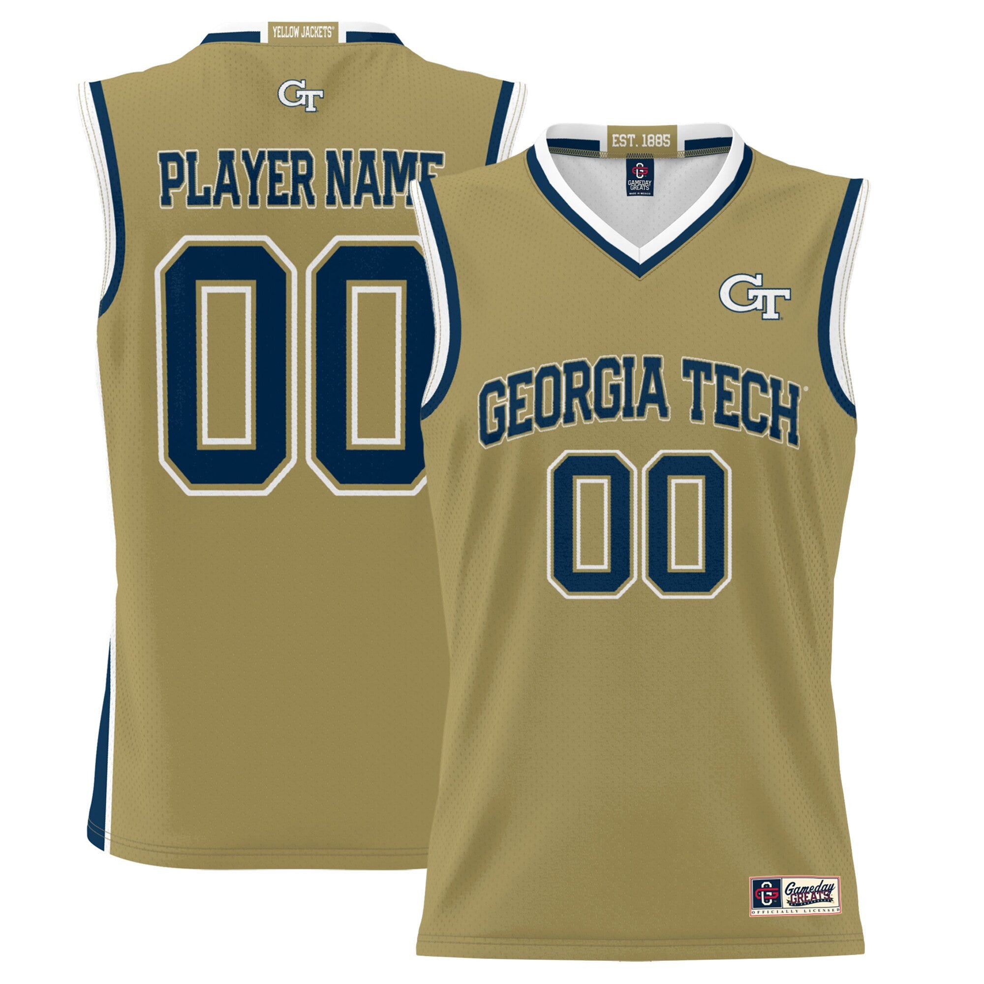 Georgia Tech Yellow Jackets gold jersey
