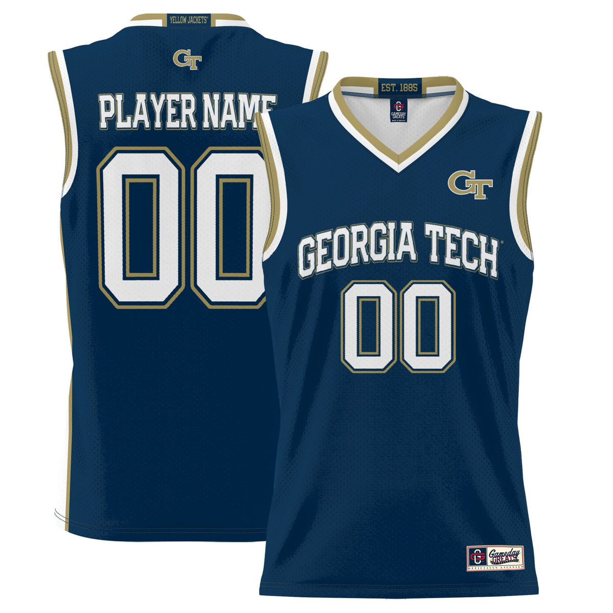 Georgia Tech Yellow Jackets navy jersey