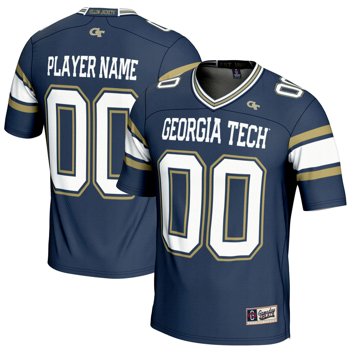 Georgia Tech Yellow Jackets gold jersey