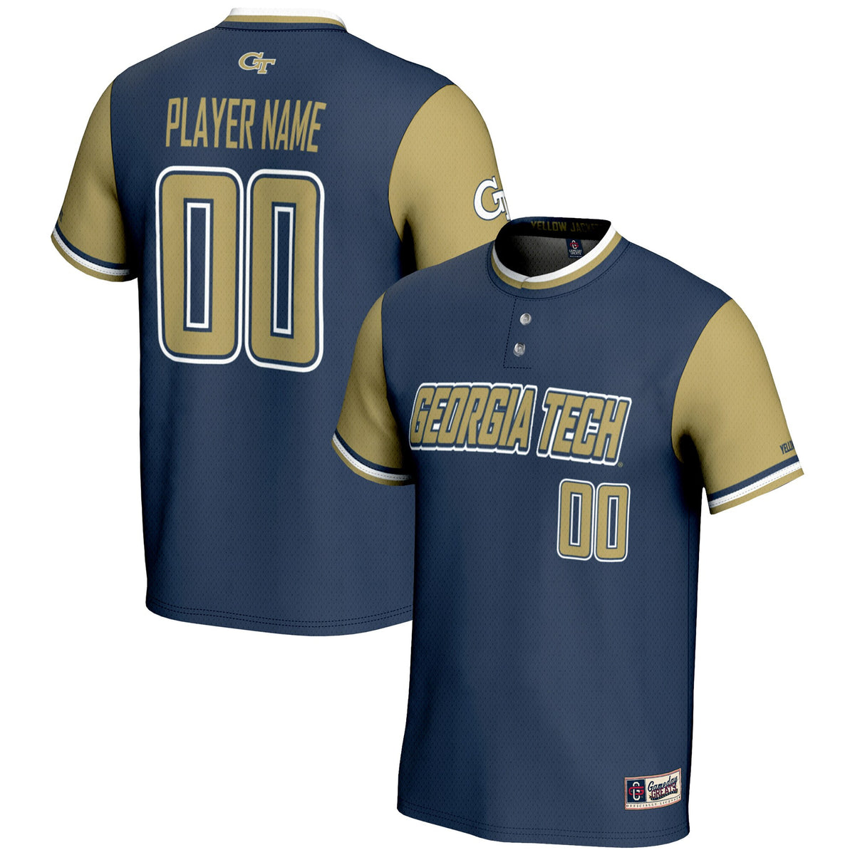 Softball Georgia Tech Yellow Jackets navy jersey
