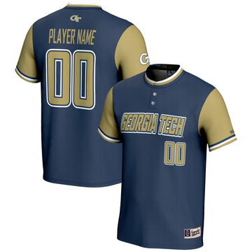 Softball Georgia Tech Yellow Jackets navy jersey