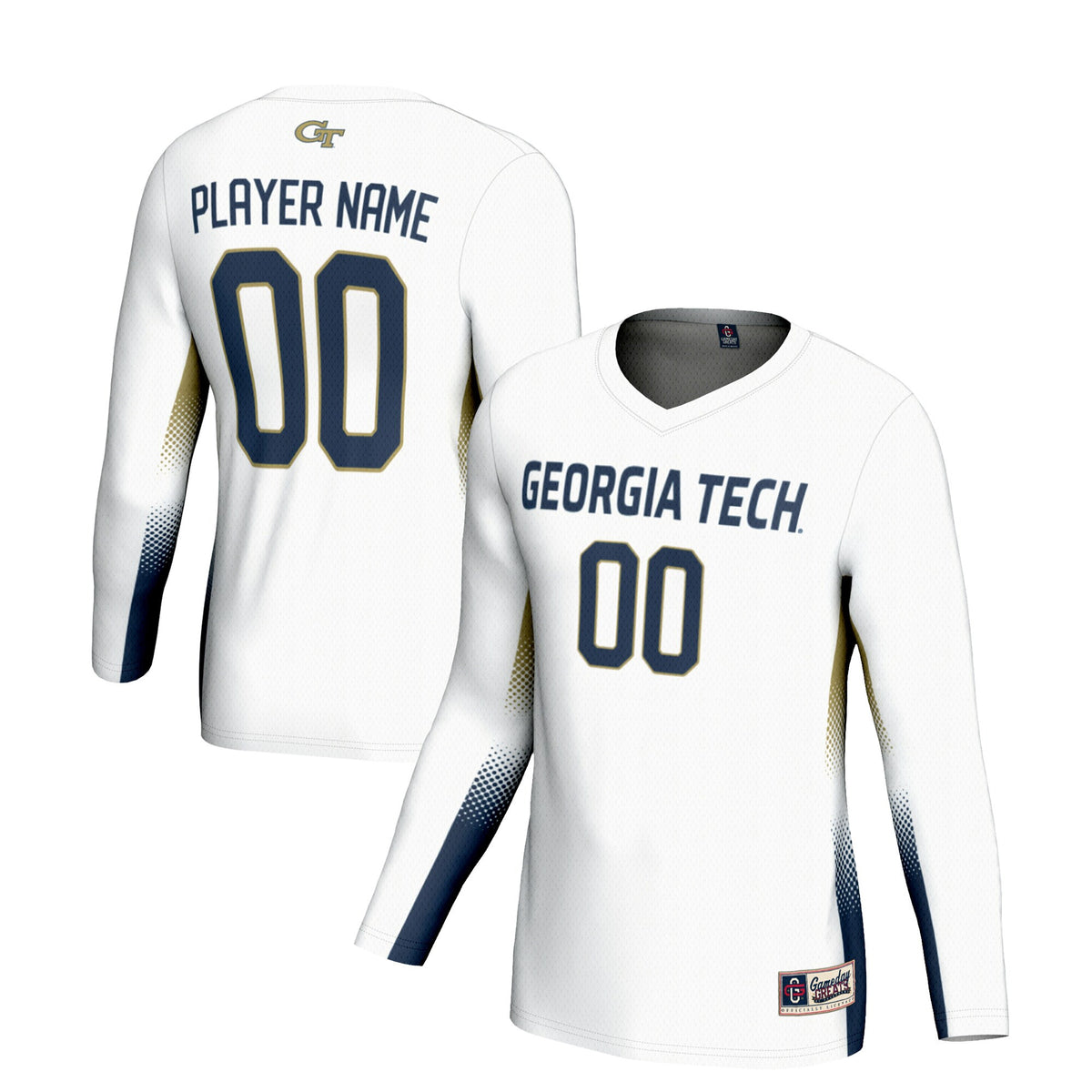 Volleyball Georgia Tech Yellow Jackets white jersey