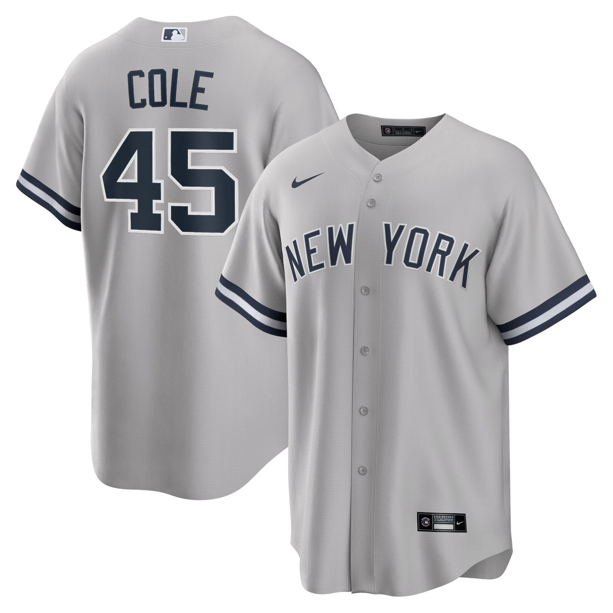 Gerrit Cole New York Yankees gray Road jersey