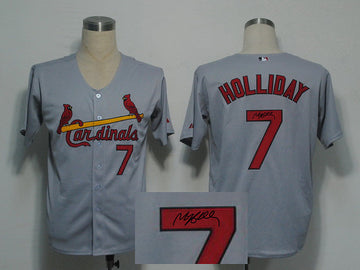 Holliday St. Louis Cardinals grey jersey