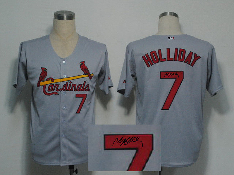 Holliday St. Louis Cardinals grey jersey