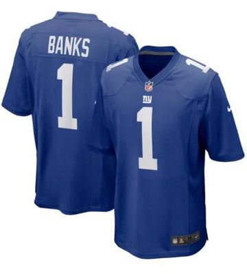 Deonte Banks New York Giants royal Vapor jersey