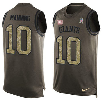 Eli Manning New York Giants green Salute To Service jersey