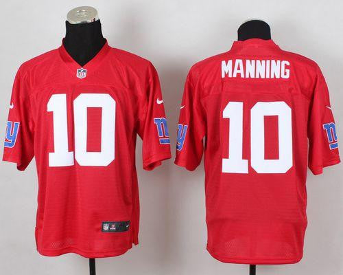 Eli Manning New York Giants red Elite jersey