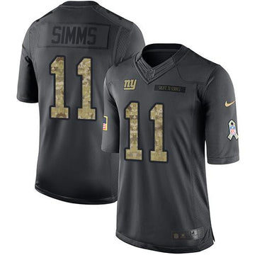 Phil Simms New York Giants black Salute To Service jersey